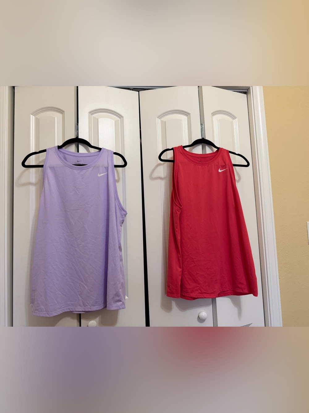 Nike Women’s Tank Tops - Lavender and Red ( pinkish red ) - XL